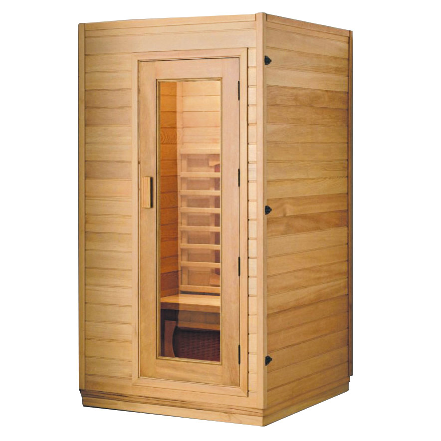 Mini bain de vapeur de sauna sec traditionnel en bois