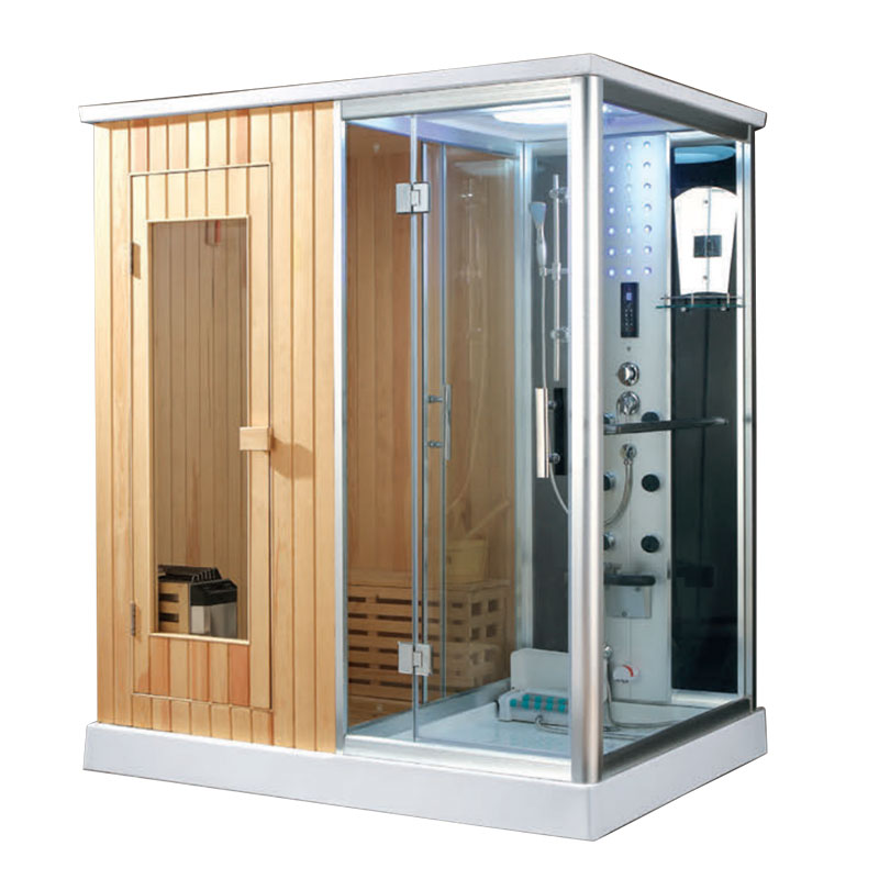 Salle de douche de luxe Whirlpool Steam Sauna avec baignoire